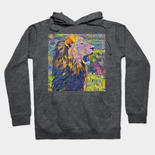 lion painting (leo art, lion king) Hoodie